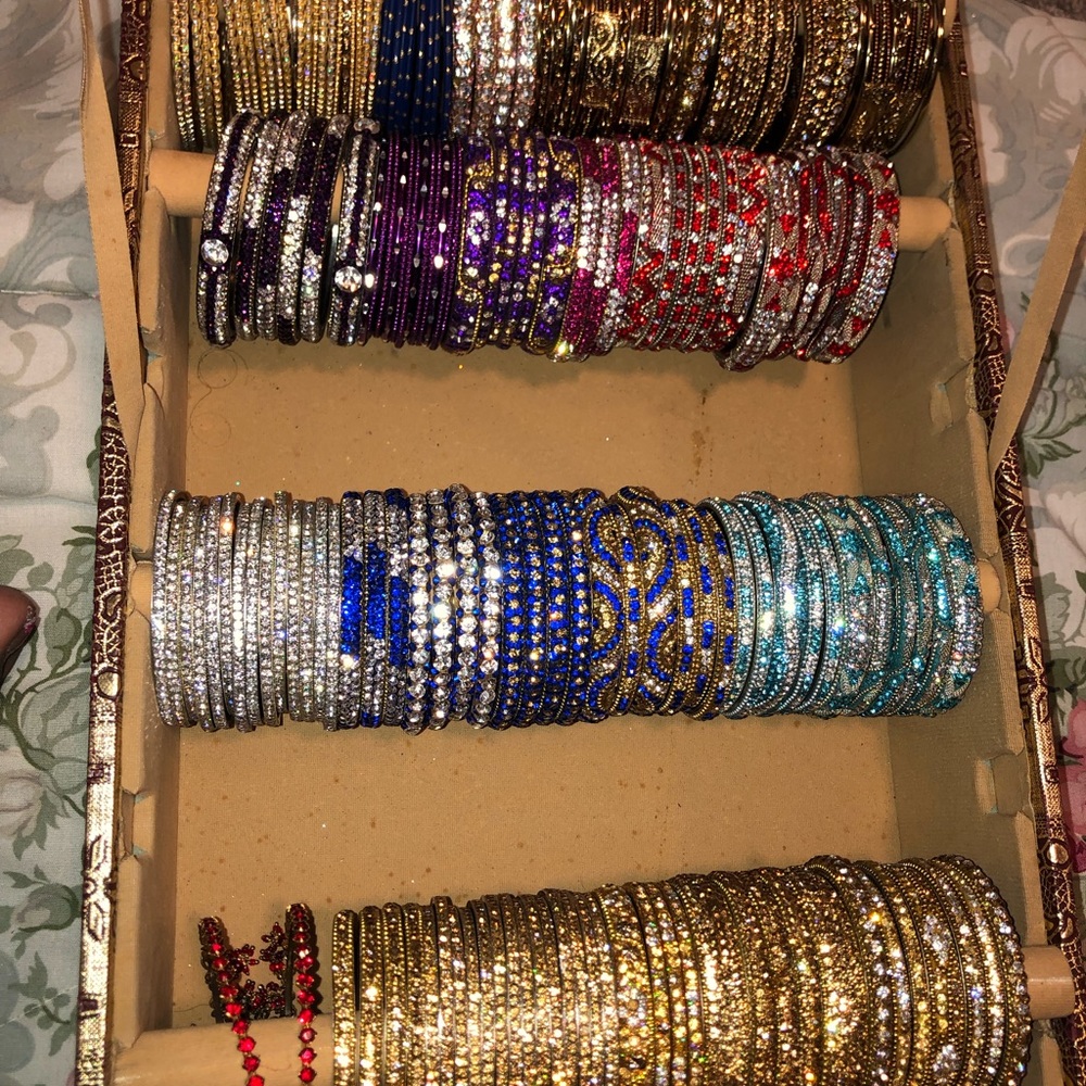 Rhinestone bangles